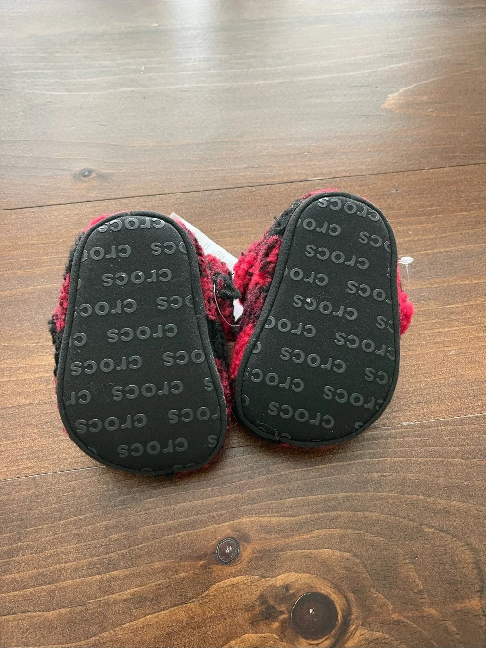 Crocs Kids' Classic Cozzzy Slippers - Buffalo Plaid